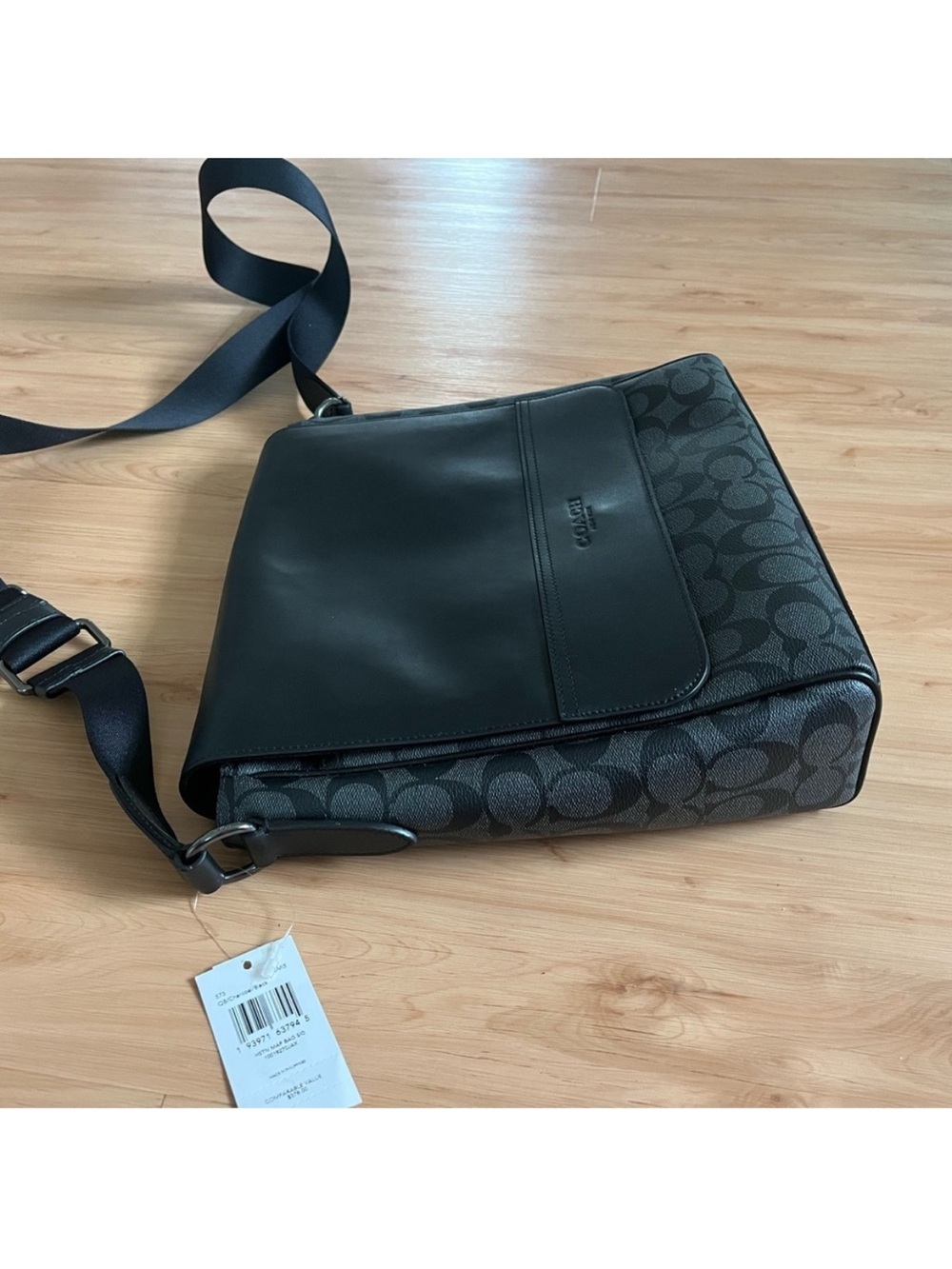 Coach Huston Signature Charcoal Black # 573 - Picture 7 of 13